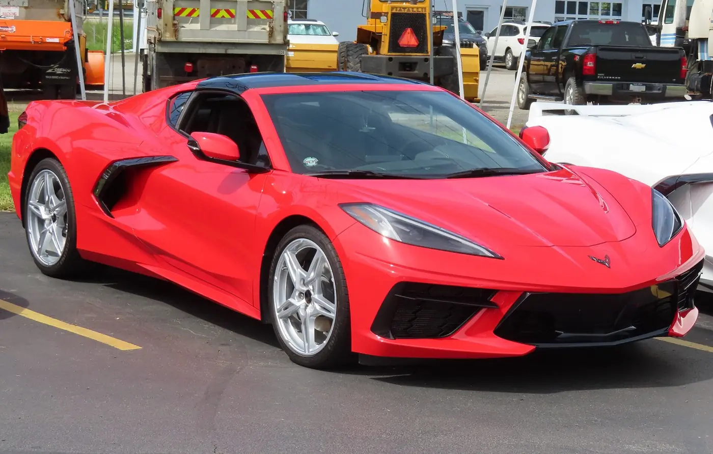 Chevrolet Corvette 2027, vista 3/4 frontal, foto 1