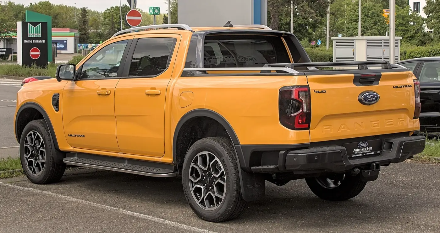 Ford Ranger 2027, vista 3/4 trasera