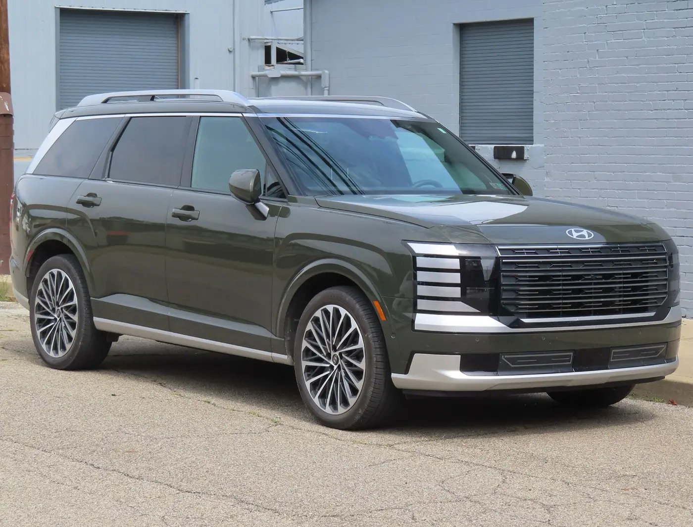 Hyundai Palisade Híbrida 2027, vista 3/4 frontal