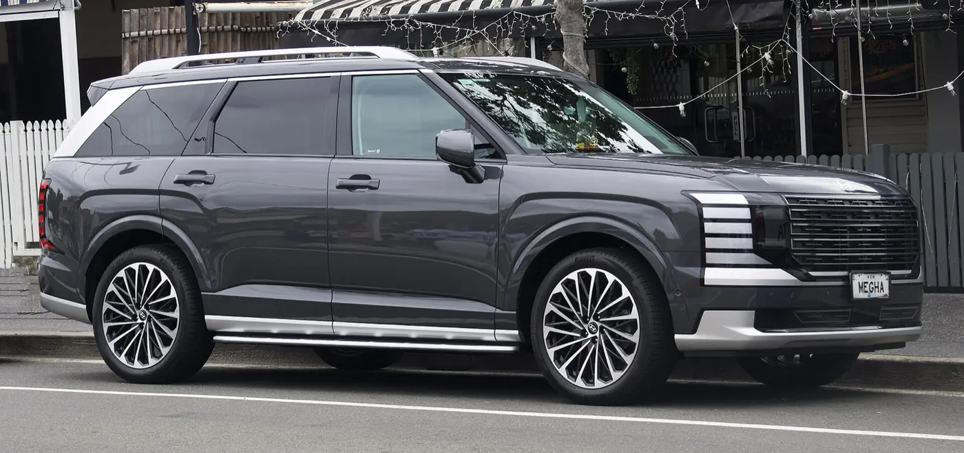 Hyundai Palisade Híbrida 2027, vista perfil