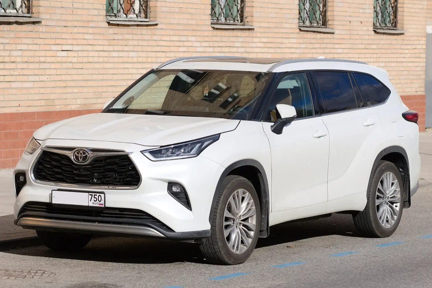Toyota Highlander 2026, vista 3/4 frontal