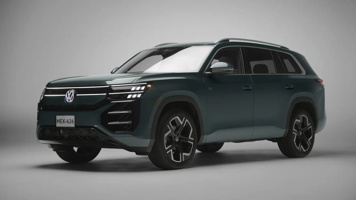 Volkswagen Teramont 2027 en estudio, vista de tres cuartos de frente